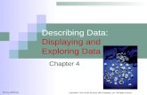 Describing Data: Displaying and Exploring Data Chapter 4 Copyright © 2011 by the McGraw-Hill Companies, Inc. All rights reserved. McGraw-Hill/Irwin.