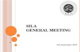 SILA GENERAL MEETING 8th September 2015. AGENDA 1. Introduction.