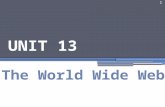 1 UNIT 13 The World Wide Web. Starter 2 1 Starter 1 Country Code: UK Document Name: irn.html Protocol Prefix: http Domain Name: hw.ac.uk Directory Path: