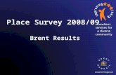 Place Survey 2008/09 Brent Results. What makes an area a good place to live? - Top 5.