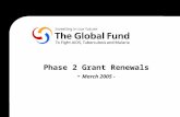 1 Phase 2 Grant Renewals - March 2005 -. 2 A- Overview A.1- Performance-based Funding Y1Y2Y3Y4Y5 Proposal Initial Grant Agreement(s)Extension of Grant.