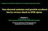 Non-thermal emission and particle acceleration by reverse shock in SNR ejecta Jiangtao Li (jiangtaoli@nju.edu.cn)jiangtaoli@nju.edu.cn ygchen/others/ljt/ljt_main.htm.