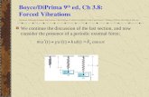 Boyce/DiPrima 9 th ed, Ch 3.8: Forced Vibrations Elementary Differential Equations and Boundary Value Problems, 9 th edition, by William E. Boyce and Richard.