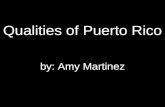 Qualities of Puerto Rico by: Amy Martinez. Take some time and travel to Puerto Rico and enjoy a relaxing time.