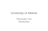 University of Alberta Elluminate Trial Introduction.