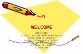 WELCOMEWELCOME 2015-2016 Title I School-wide Open House EWING PUBLIC SCHOOLS Antheil Elementary School Location: Media Center October 15, 2015 5:30-6:00.