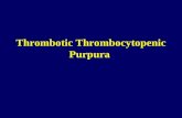 Thrombotic Thrombocytopenic Purpura. British J of Hematology 2000 History In 1924, Dr.Eli Moschcowitz described a 16- year old girl with abrupt onset.