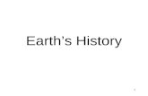 1 Earth’s History. 2 Planet Earth is approximately 4.5 X 10 9 years old –Rocks of the crust provide clues to Earth’s past By analyzing these clues we.