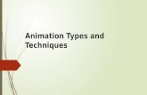 Animation Types and Techniques. Content What is Animation Common Types & Techniques Traditional Animation Cut Out Animation Stop Motion Animation Computer.