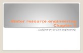 Water resource engineering Chapter 9 Department of Civil Engineering.