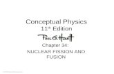 © 2010 Pearson Education, Inc. Conceptual Physics 11 th Edition Chapter 34: NUCLEAR FISSION AND FUSION.