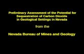 Preliminary Assessment of the Potential for Sequestration of Carbon Dioxide in Geological Settings in Nevada from the Nevada Bureau of Mines and Geology.