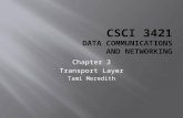 Chapter 3 Transport Layer Tami Meredith. A protocol defines: 1. Message Format (Syntax) 2. Rules of Communication (Semantics) 3. Synchronisation and other.