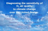 Diagnosing the sensitivity of O 3 air quality to climate change over the United States Moeko Yoshitomi (moeko@fas.harvard.edu), Daniel J. Jacob, Loretta.