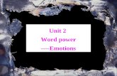 Unit 2 Word power ----Emotions Unit 2 Word power ----Emotions.