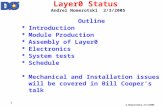 A.Nomerotski,2/3/2005 1 Layer0 Status Andrei Nomerotski 2/3/2005 Outline  Introduction  Module Production  Assembly of Layer0  Electronics  System.