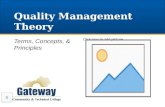 Quality Management Theory Terms, Concepts, & Principles.