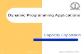 D Nagesh Kumar, IIScOptimization Methods: M6L5 1 Dynamic Programming Applications Capacity Expansion.