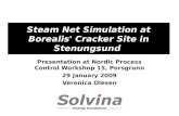 Steam Net Simulation at Borealis' Cracker Site in Stenungsund Presentation at Nordic Process Control Workshop 15, Porsgrunn 29 January 2009 Veronica Olesen.