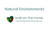 Natural Environments. T he IFSP team determines if it is necessary to consider providing services outside of the natural environment. Remember: Parents.