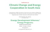 Conference on Climate Change and Energy Cooperation in South Asia Organized by: SAARC Chamber of Commerce and Industry (SAARC CCI) In Collaboration with: