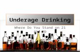 Underage Drinking Where Do You Stand on 21 and Up.