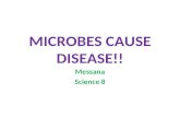MICROBES CAUSE DISEASE!! Messana Science 8. MICROBES = Microorganism, Microscopic Organism _______________ Found _________________...water, surface of.