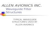 Waveguide Filter Structures TYPICAL WAVEGUIDE STRUCTURES USED BY ALLEN AVIONICS ALLEN AVIONICS INC.