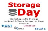 Workshop sullo Storage da Small Office a Enterprise Class Presentato da:
