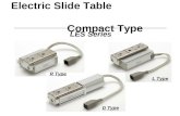 Electric Slide Table Compact Type LES Series R Type L Type D Type.