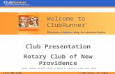 1-877-4MY-CLUB © 2009 Doxess. All Rights Reserved. Club Presentation Rotary Club of New Providence Press or left-click on mouse to advance to the next.