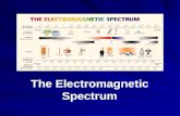 The Electromagnetic Spectrum. Electromagnetic Spectrum—name for the range of electromagnetic waves when placed in order of increasing frequency RADIO.