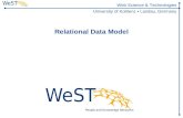Web Science & Technologies University of Koblenz ▪ Landau, Germany Relational Data Model.