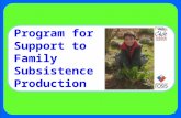 Programa Apoyo a la Producción Familiar para el Autoconsumo Program for Support to Family Subsistence Production.