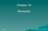 © 2005 Pearson Education Canada Inc. 10.1 Chapter 10 Monopoly.