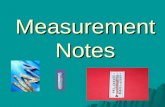 Measurement Notes Table of Contents Table of Contents Metric Linear/LengthLinear/Length U.S. Customary Linear/LengthCustomary ExplanationExplanation.