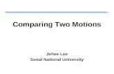 Comparing Two Motions Jehee Lee Seoul National University.
