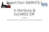 Report from WAMHTS-1 in Hamburg @ EuCARD2 CM Lucio Rossi With contribution from L. Bottura and L. Cooley and other participants.