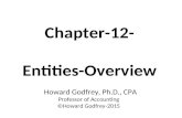 Chapter-12- Entities-Overview Howard Godfrey, Ph.D., CPA Professor of Accounting ©Howard Godfrey-2015.