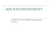 AIR ENVIRONMENT CHAPTER 20 Climate Change and Ozone.