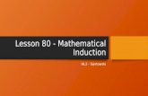 Lesson 80 - Mathematical Induction HL2 - Santowski.