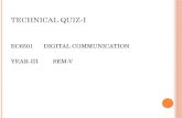 TECHNICAL QUIZ-I EC6501DIGITAL COMMUNICATION YEAR-IIISEM-V.
