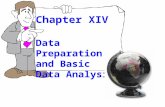 Chapter XIV Data Preparation and Basic Data Analysis.
