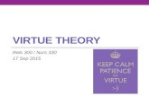 VIRTUE THEORY Rels 300 / Nurs 330 17 Sep 2015. COURSE RESOURCES: Start at my homepage: //people.stfx.ca/bappleby