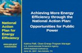 National Action Plan for Energy Efficiency  eeactionplan Achieving More Energy Efficiency through the National Action Plan: Opportunities for.