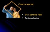 Contraception   Dr. Susheela Rani  Postgraduates.