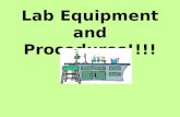 Lab Equipment and Procedures!!!!. Erlenmeyer Flask The Erlenmeyer flask is the most common flask in the chemistry lab. It is used to contain reactions.