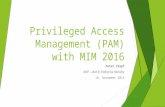 Privileged Access Management (PAM) with MIM 2016 Peter Stapf MVP – IAM @ Enterprise Mobility 18. November 2015.