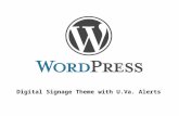 Digital Signage Theme with U.Va. Alerts. WordPress + Digital Signage Theme