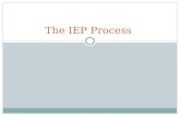 The IEP Process. Identification Students with an identified special need must have an IEP unless  little or no adaptations to materials, instruction.